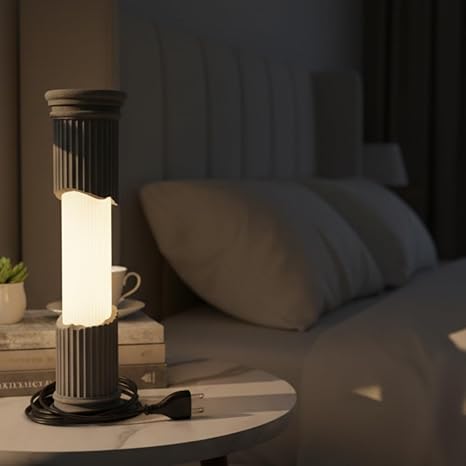 Bazinco Classical Column 3D Printed Lamp – Luxury Ambient Table Light