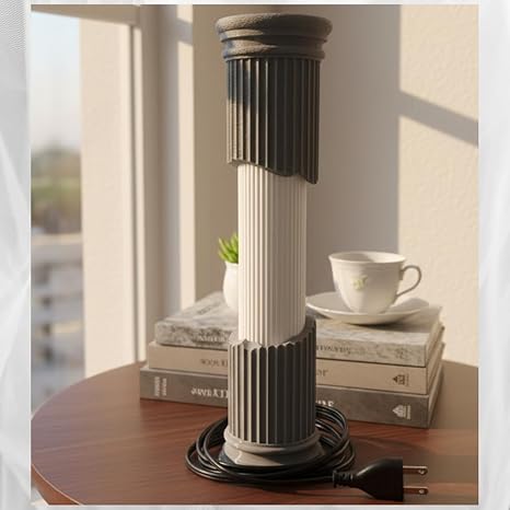 Bazinco Classical Column 3D Printed Lamp – Luxury Ambient Table Light