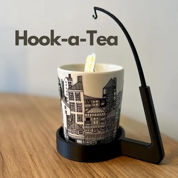 Bazinco Hook-a-Tea Holder – Smart Tea Bag Hanger for Cups & Mugs