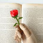 Bazinco 3D Rose Bookmark – Aesthetic Book Marker Gift for Students & Bookworms