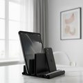 Bazinco 4-in-1 Multi Device Organizer Dock – Minimalist Desk Stand for iPad, Phone, Stylus & Accessories