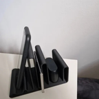 Bazinco 4-in-1 Multi Device Organizer Dock – Minimalist Desk Stand for iPad, Phone, Stylus & Accessories