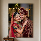 Bazinco Customized Acrylic Photo Frame - Personalized Wall Decor for Weddings & Anniversaries