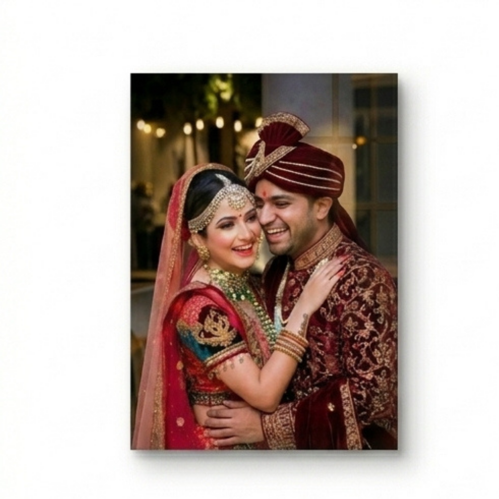 Bazinco Customized Acrylic Photo Frame - Personalized Wall Decor for Weddings & Anniversaries