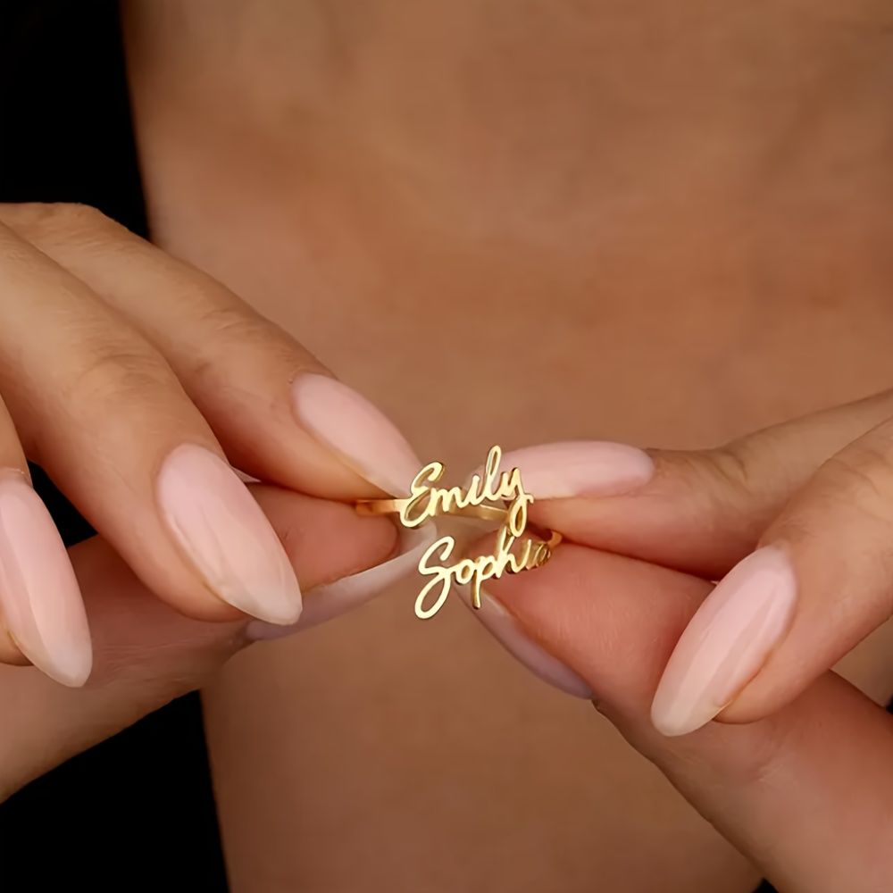 Bazinco rings
personalized double name ring
couple name ring
custom double name ring
personalized name ring
double name jewelry
custom name ring for women
couple ring with names
two name personalized ring
minimalist name ring
adjustable name ring
double name gold ring
custom couple jewelry
name ring gift for her
stackable name ring
script name ring
custom name jewelry
trendy personalized rings
romantic name ring