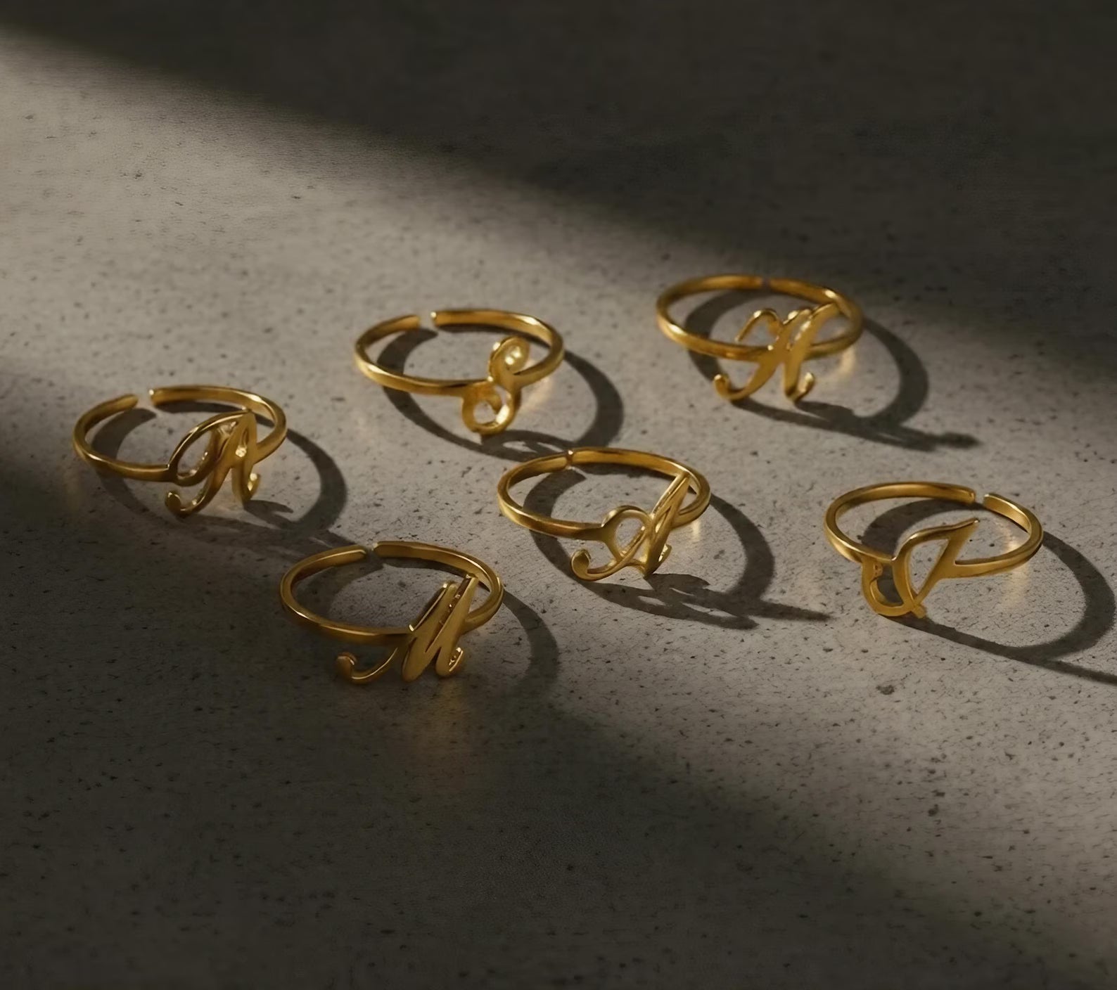 Bazinco rings
personalized ring
gold initial ring
minimalist ring
stackable ring
custom initial jewelry
dainty rings for women
gift for her
trendy rings
alphabet jewelry
monogram ring
fashion rings for women
bazinco jewelry
everyday jewelry
adjustable rings