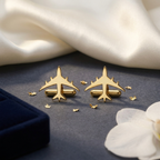 Bazinco Aviation Inspired Cufflinks – Airplane Design Cufflinks for Men Formal Wear