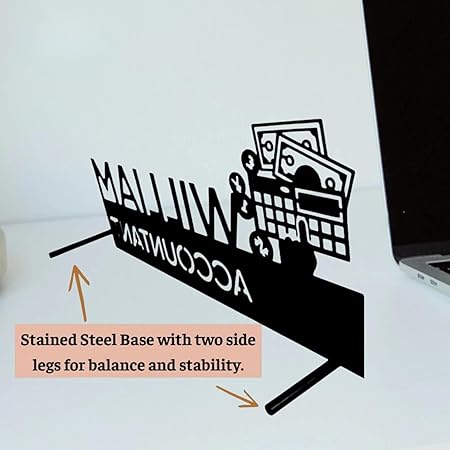 Bazinco Personalized Artist Name Plate – Custom Easel Design Desk Decor for Painters & Creatives