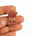 Bazinco Ashoka Lion Capital Brooch – Premium Indian National Emblem Lapel Pin