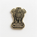 Bazinco Ashoka Lion Capital Brooch – Premium Indian National Emblem Lapel Pin