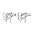 Bazinco Personalized Designer Cufflinks – Custom Initial Letter Stylish Cufflinks for Men