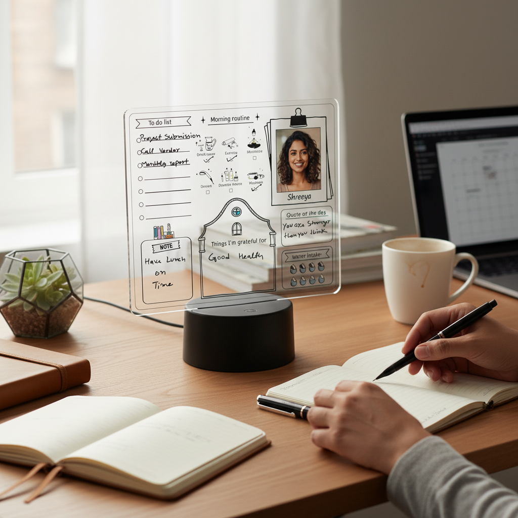 Bazinco led lamps
personalized planner lamp
custom acrylic planner lamp
LED planner lamp with photo
personalized desk planner
custom name planner lamp
aesthetic desk lamp planner
daily planner lamp
LED acrylic board planner
personalized desk accessories
custom photo desk lamp
productivity planner lamp
motivational desk lamp
custom LED name lamp
study table planner lamp
personalized gift lamp