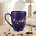 Custom name mug
Personalized blue ceramic mug
Blue custom mug with gold nam