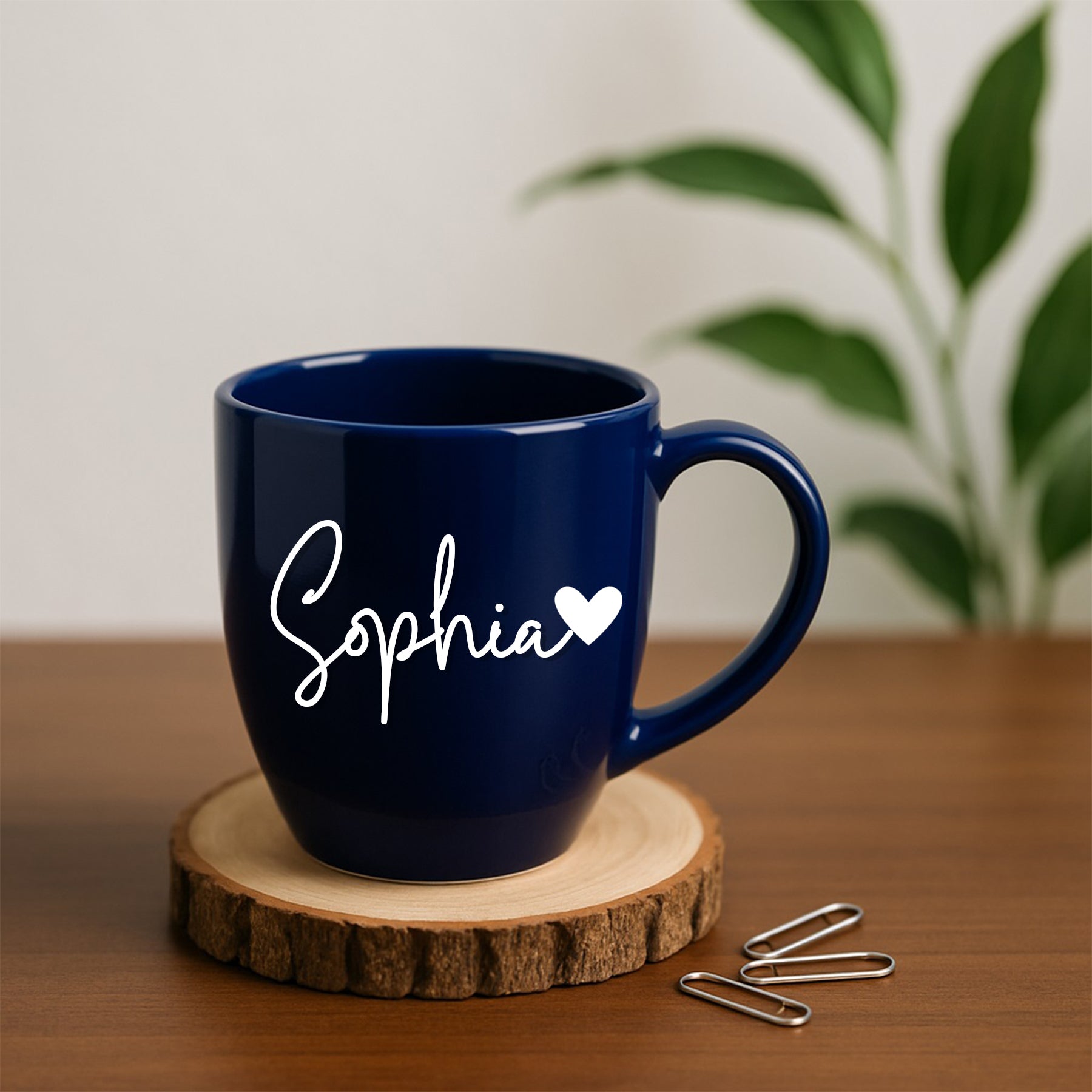 Bazinco Personalised Boss Lady Blue Mug – Custom Coffee Mug for Women