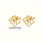 Bazinco Personalised Initial Cufflinks for Him – Custom Name Engraved Cufflinks for Men Wedding Gift