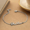 Bazinco Custom Name Chain Bracelet – Personalised Adjustable Bracelet with Name Design