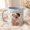 Bazinco Best Dad Ever Personalized Photo Mug – Father’s Day Ceramic Coffee Mug