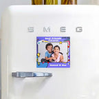 Bazinco Personalized Photo Fridge Magnet – Best Friends Forever Gaming Style Custom Photo Frame