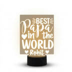Bazinco Custom Papa LED Lamp | Personalized Acrylic Night Light for Father’s Day