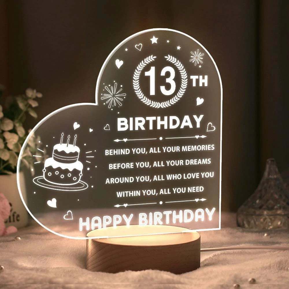 Bazinco Gifts 

name and date lamp

birthday décor light

custom birthday present

unique LED birthday gift

Bazinco personalized lamp