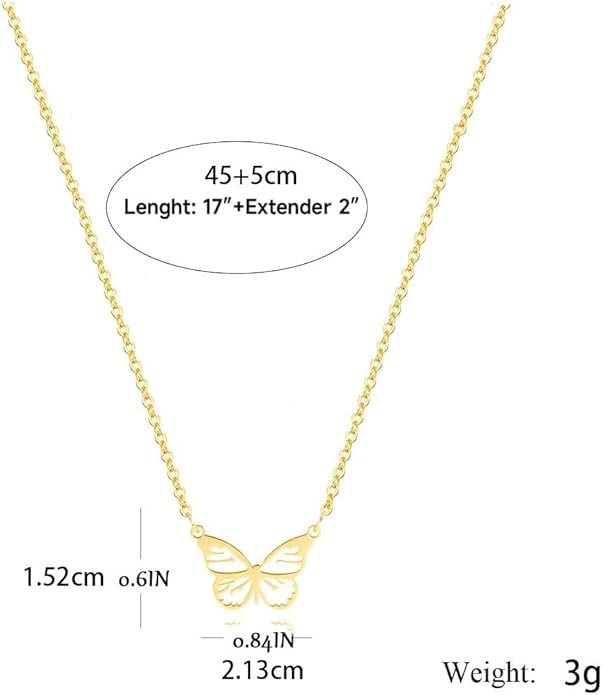 Bazinco Pendants
cute butterfly necklace