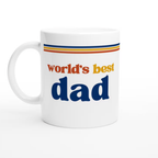 Bazinco Custom Name Mug with Vintage Dad Style Design – Personalized Ceramic Coffee Mug for Office & Home