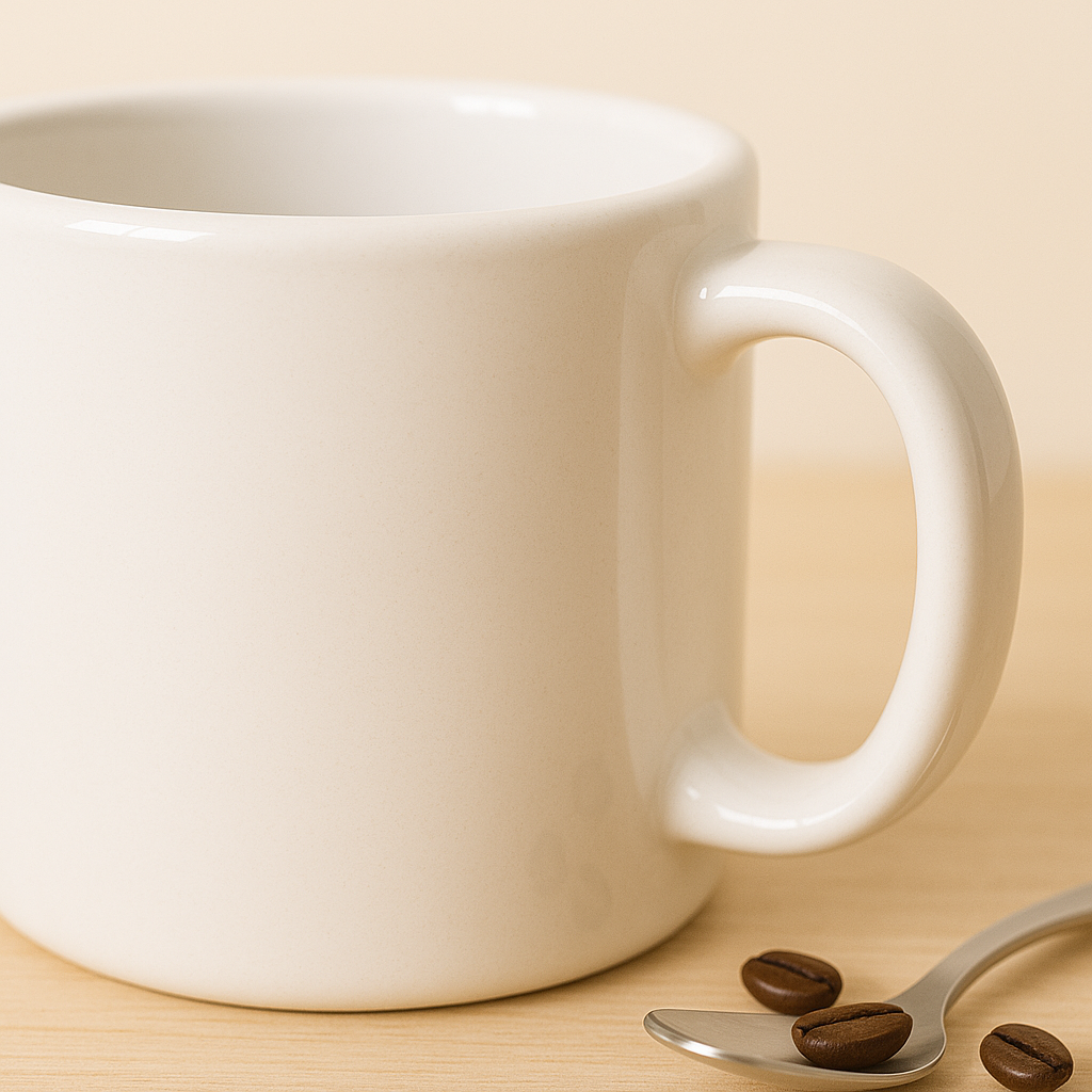 Bazinco 6 Oz Ceramic Mugs Set – Blue, Red, White & Orange Coffee Cups | Small Tea Cups for Home, Office & Gifting