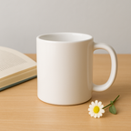 Bazinco 6 Oz Ceramic Mugs Set – Blue, Red, White & Orange Coffee Cups | Small Tea Cups for Home, Office & Gifting