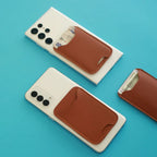 Bazinco Tan Chipku Card & Money Holder for Mobile – Stick-On Phone Wallet Pocket