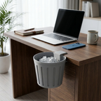 Bazinco Clamp Desk Organizer Basket | Space Saving Desk Side Storage Cup for Workspace & Study Table