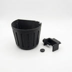 Bazinco Clamp Desk Organizer Basket | Space Saving Desk Side Storage Cup for Workspace & Study Table