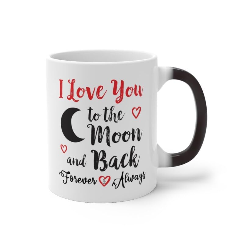 Bazinco Personalized Magic Mug – Custom Couple Photo Heat Reveal Mug