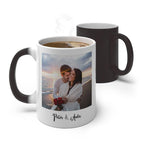 Bazinco Personalized Magic Mug – Custom Couple Photo Heat Reveal Mug