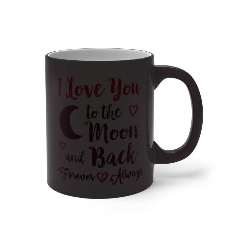 Bazinco Personalized Magic Mug – Custom Couple Photo Heat Reveal Mug