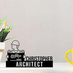 Bazinco Custom Architect Desk Name Plate – Personalized Architecture Office Name Plate