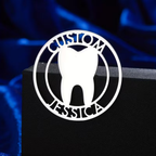 Bazinco Personalized Tooth Lapel Pin – Custom Dentist Tooth Design Brooch