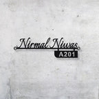 Bazinco name plates
personalized metal door name plate
metal name plate for home
custom door name plate
house name plate
modern door name plate