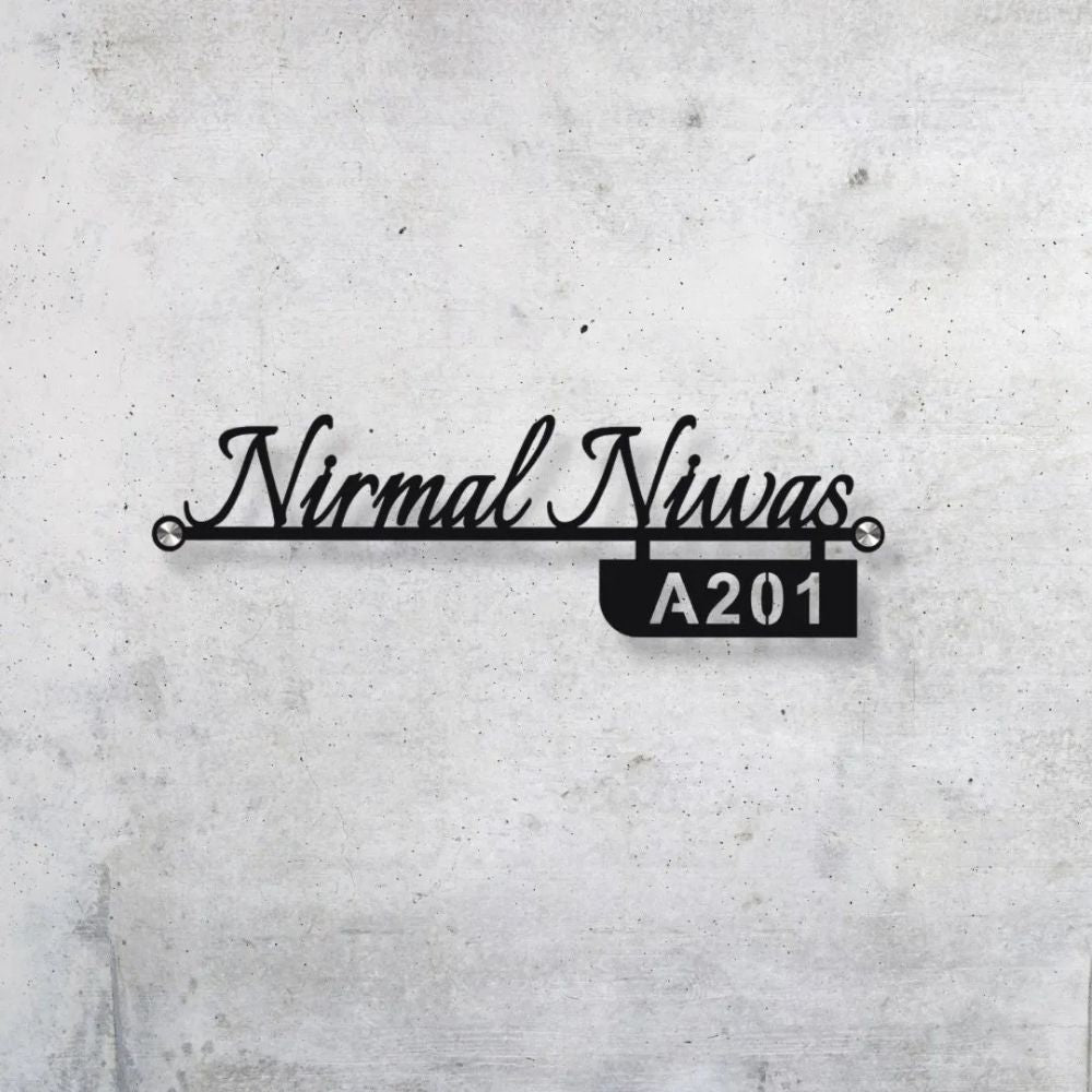 Bazinco name plates
personalized metal door name plate
metal name plate for home
custom door name plate
house name plate
modern door name plate