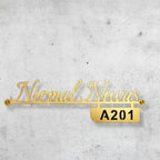 Bazinco name plates
personalized metal door name plate
metal name plate for home
custom door name plate
house name plate
modern door name plate