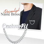 Bazinco Brooches
blazer name brooch
jacket name brooch
luxury name brooch
engraved name brooch
personalized gift