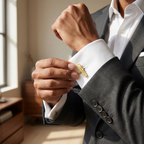 Bazinco Custom Name Cufflinks for Men – Personalized Engraved Cufflinks Wedding Groom Gift