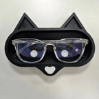 Bazinco Cute Cat Eyeglass Holder – Stylish Glasses Stand & Desk Organizer Tray