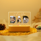 Bazinco Personalized Dad Photo LED Lamp – Custom Father’s Day Acrylic Night Light