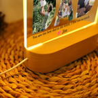 Bazinco Personalized Dad Photo LED Lamp – Custom Father’s Day Acrylic Night Light