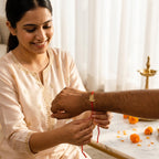Bazinco Elegant Bhai Design Gold Finish Rakhi for Brother