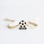 Bazinco Personalized Football Rakhi with Custom Name | Soccer Ball Rakhi for Brother | Sports Lover Raksha Bandhan Gift
