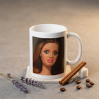 Bazinco Funny Shocked Expression Meme Ceramic Coffee Mug | Humorous Reaction Face Printed Coffee Cup | Premium Ceramic Mug for Home, Office & Gifting | 325 ml