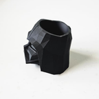 Bazinco Darth Vader Helmet Pen Holder | Geometric Desk Organizer for Pens, Pencils & Office Accessories