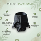 Bazinco Darth Vader Helmet Pen Holder | Geometric Desk Organizer for Pens, Pencils & Office Accessories
