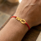 Bazinco Bro Batman Design Gold Finish Rakhi for Brother